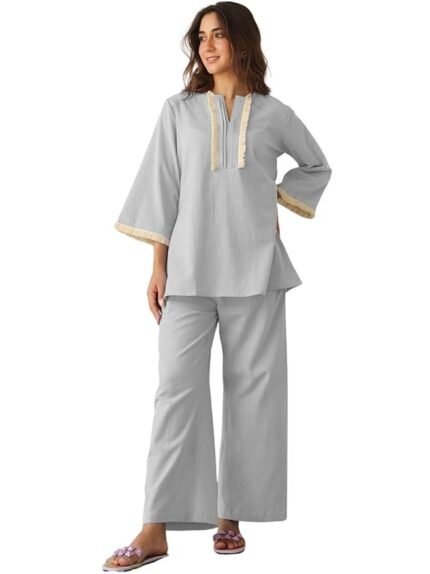 Polycotton Co-Ord Set For Women | Stylish Festive Co-Ord Set For Women | Travel Co-Ord Set For Women | Kurta Set For Women